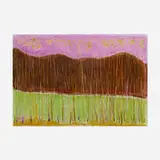 Wolf Kahn, Chocolate Over Sour Green, c. 1995, pastel on paper