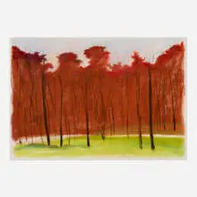 Wolf Kahn, Untitled, c. 1995, pastel on Arches