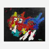 Karel Appel, Cat, 1972, acrylic on paper mounted to canvas