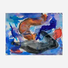 Vivian Springford, Untitled (Scuba Series), 1984, watercolor on paper