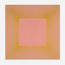 Richard Anuszkiewicz, Light Peach Square, 1978, acrylic on canvas