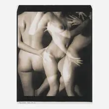 Rutger ten Broeke, Nude, multiexp III, 1989, unique large-format Polaroid Polacolor print