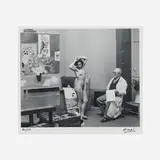 Brassaï, (Gyula Halász), Matisse Drawing Nude Model at Villa d’Alésia, gelatin silver print