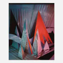 Barbara Kasten, Metaphase 3, 1986, Cibachrome print