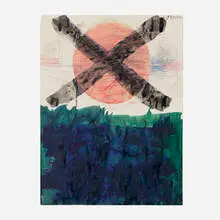 Negació by Josep Grau-Garriga, 1969, watercolor on paper, sold May 2026