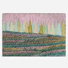 Richard Kemble, Woodland Sonata 89-126, oil pastel on paper