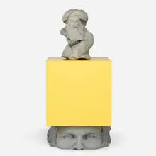 Steven Claydon, The Graven in Tandem, 2012, Thermalite, Formica, polyurethane foam, ceramic and parcel tape