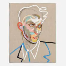 Loribelle Spirovski, Homme 92, 2018, oil on linen