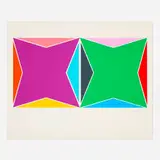 Larry Zox, Untitled (from the Peace Portfolio I), 1970, screenprint in colors on BFK Rives