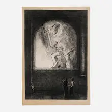 Lumière by Odilon Redon, 1893, lithograph on Chine-appliqué, sold Mar 2025