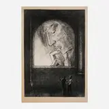 Odilon Redon, Lumière, 1893, lithograph on Chine-appliqué