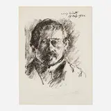 Lovis Corinth, Self-Portrait (Selbstbildnis), 1920, lithograph