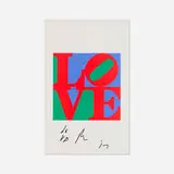 Robert Indiana, The Philadelphia LOVE (Wherefore The Punctuation of the Heart), 1975, offset lithograph in colors