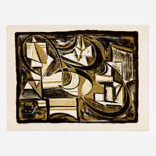 Werner Drewes, Turbulence II, 1978, lithograph in colors
