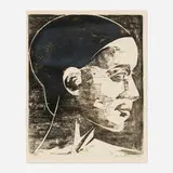 Werner Drewes, Harlem Beauty, 1930, woodcut