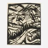Erich Heckel, Frühlingslandschaft (from Das Kunstblatt, vol. 2, no. 1)