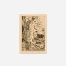 Peggy Bacon, Peter Platt Printing, 1929, etching