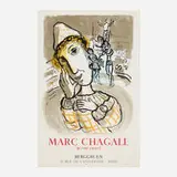 Marc Chagall, Marc Chagall: Oeuvre Gravé exhibition poster, 1967, offset lithograph in colors