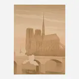 Paul Berthon, Notre-Dame de Paris, 1899, lithograph in colors