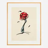 Claes Oldenburg, Twirling Fork, with Meatball and Spaghetti, 1993, relief print in colors on Korean Kozo