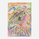 Joseph Meierhans, Untitled, crayon on paper