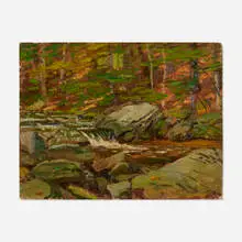 Robert Emmett Owen, Kent Falls Brook, oil on canvas board
