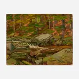 Robert Emmett Owen, Kent Falls Brook, oil on canvas board