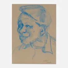 Charles Searles, Portrait of a Man, pastel on paper