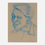 Charles Searles, Portrait of a Man, pastel on paper