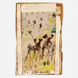 Purvis Young, Untitled, acrylic, glue and staples on cardboard and wood construction