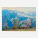 Alfredo Helsby, Untitled (House in a Mountainous Landscape), oil on canvas