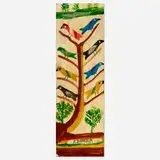 Aaron Birnbaum, Untitled (Birds on a Tree), oil on panel