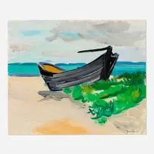 Ben Benn, Fishing Boat, 1961, oil on canvas
