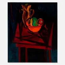 Ben Benn, The Red Still Life, 1954, oil on canvas