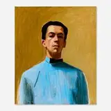 Myron Lechay, Self-Portrait (Winter Bow Tie), c. 1920, oil on canvas