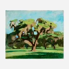 Myron Lechay, Live Oaks, 1926, oil on canvas