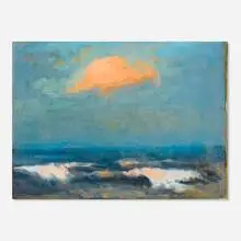 attribution F. Hutton Shill, The Cloud, oil on canvas