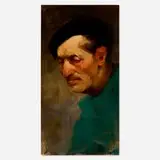 Malcolm Terrance Liepke, Portrait of a Man, 1980, oil on panel