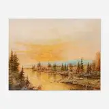 Edward Percy Moran, Untitled (Sunset by Long Lake, Adirondacks)