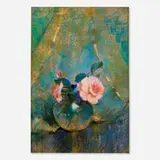 Laura Coombs Hills, Primroses, pastel on paper