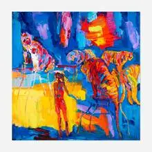 Untitled by Nicola Simbari, 1979, acrylic on canvas, sold Feb 2025