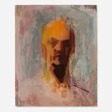Earl Kerkam, Self-Portrait in Orange, 1964, oil on board