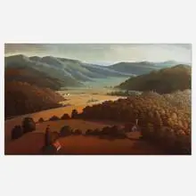 Didier Nolet, Survol, 1990, oil on canvas