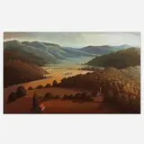 Didier Nolet, Survol, 1990, oil on canvas