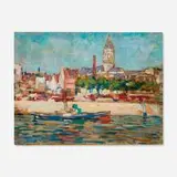 Roy Brown, Paris - France, oil on board