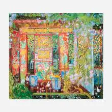 Fang Xiang, Untitled (Courtyard), ink and watercolor on paper