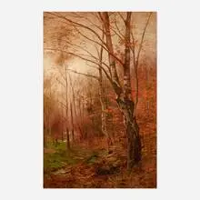 Ernest Parton, Autumn Woods, oil on canvas