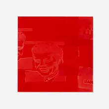 Plate 4 (from the Flash- November 22nd, 1963 portfolio) by Andy Warhol, 1968, screenprint in colors, sold Dec 2025