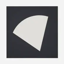 White Curve by Ellsworth Kelly, 1997, lithograph, sold Dec 2025
