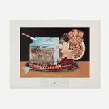 Les pios nonoches (from Les dîners de Gala suite) by Salvador Dalí, 1971, photolithograph in colors with etching on BFK Rives, sold Dec 2025